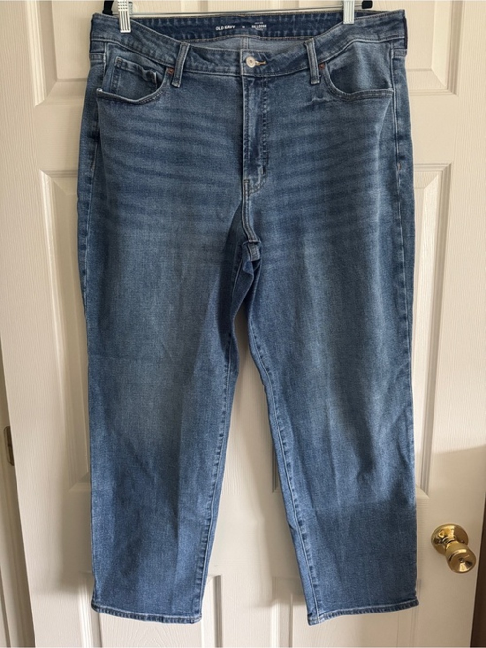 High-Rise OG Loose Jeans in Light Blue Wash | Old Navy, Size 18